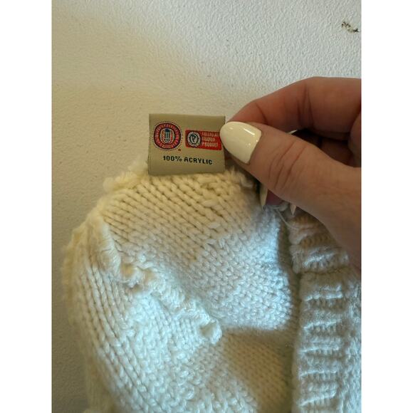 University of Texas Longhorns Cream Knit Beanie Collegiate Licensed - Picture 3 of 4